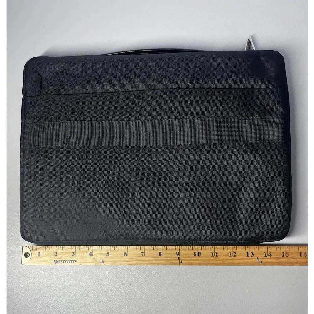 Mosiso Laptop Soft Case Briefcase Top Handle Black Full Zip Cushioned w/ Pockets